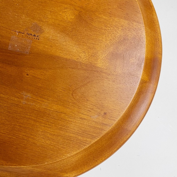 Banana Republic Plate Charger Teak Wood Finish - Picture 11 of 12